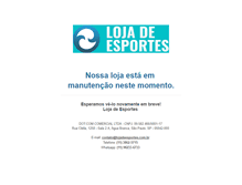 Tablet Screenshot of lojadeesportes.com.br